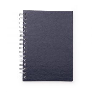 Caderno Pequeno Azul de Couro Sintético Brinde Personalizado